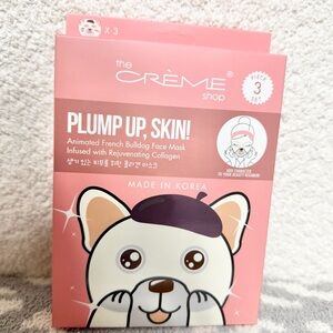 The Creme Shop - Plump Up, Skin Animated French Bulldog Face Masks